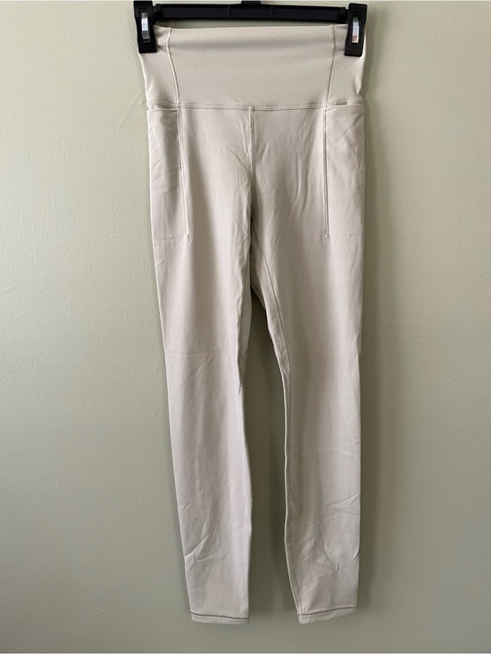 CALIA by Carrie Underwood Pants - High-Waist Seam Pocket Leggings — Very Pale Light Green